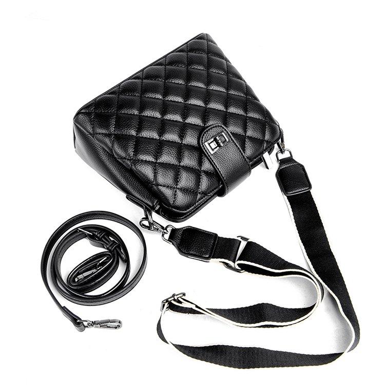Elodie – geanta dama din piele naturala, neagra