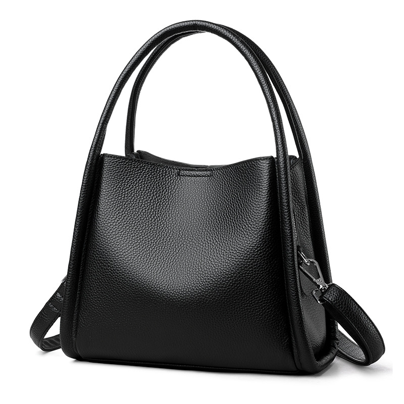 Geanta dama Sophia din piele naturala – negru