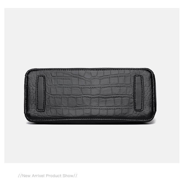 Geanta dama Celeste din piele naturala croco – negru