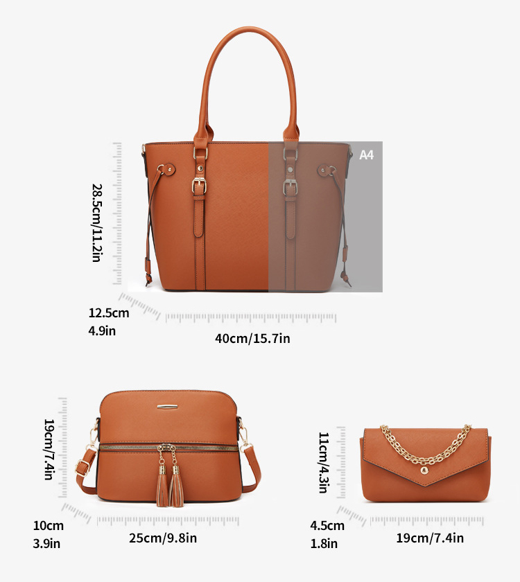 Set geanta dama Victoria – elegant, 3 piese