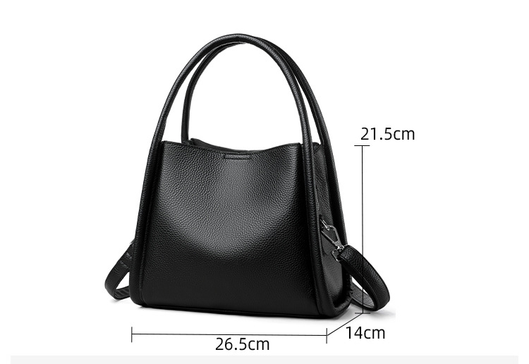 Geanta dama Sophia din piele naturala – negru