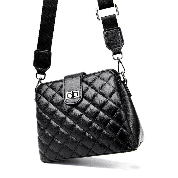 Elodie – geanta dama din piele naturala, neagra