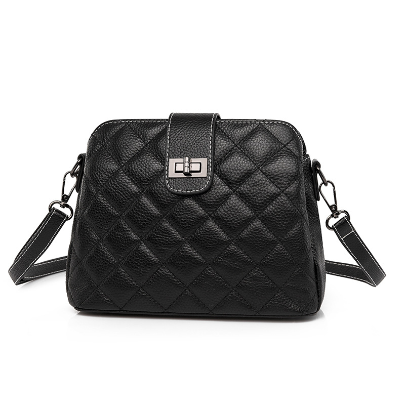 Elodie – geanta dama din piele naturala, neagra